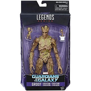 Mô hình Marvel Legends Guardians of the Galaxy Groot Evolution Action Figures Set - Exclusive