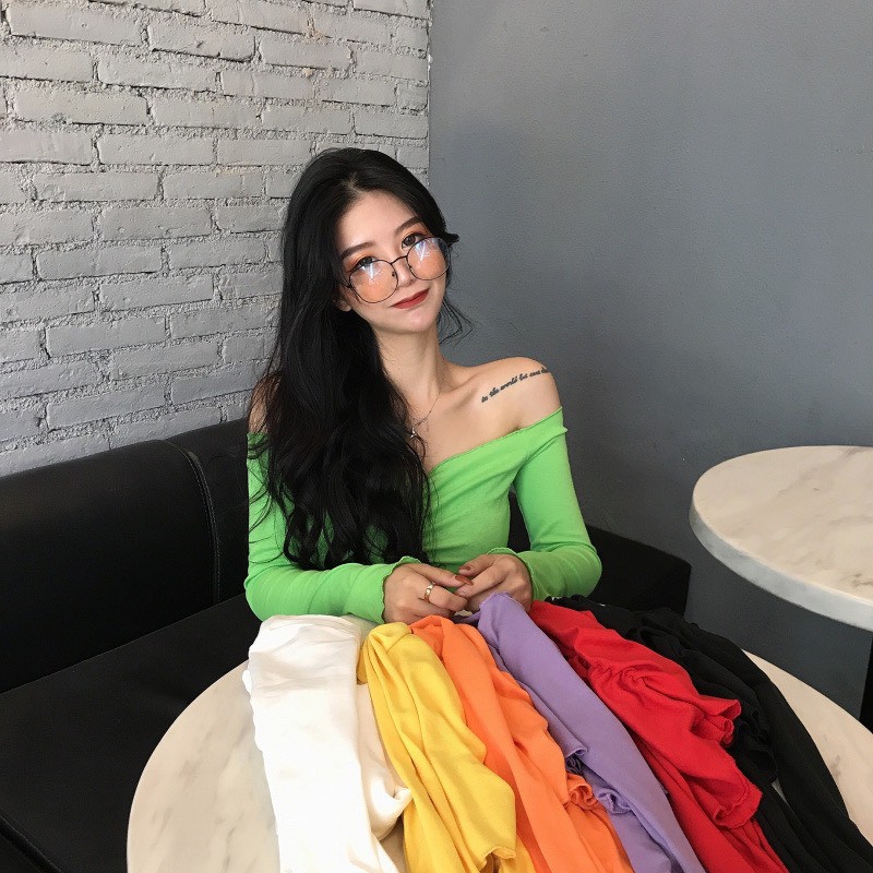 Áo Thun Gân Trễ Vai Nhà L Seoul | BigBuy360 - bigbuy360.vn