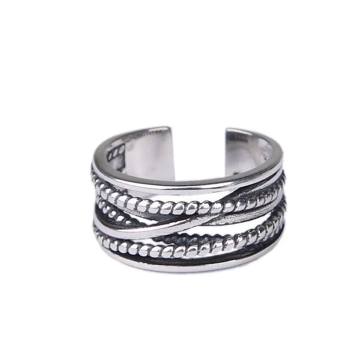 Bộ Nhẫn MAYEBE LAVEND Cặp Đôi Hình Mặt Cười Có Thể Điều Chỉnh