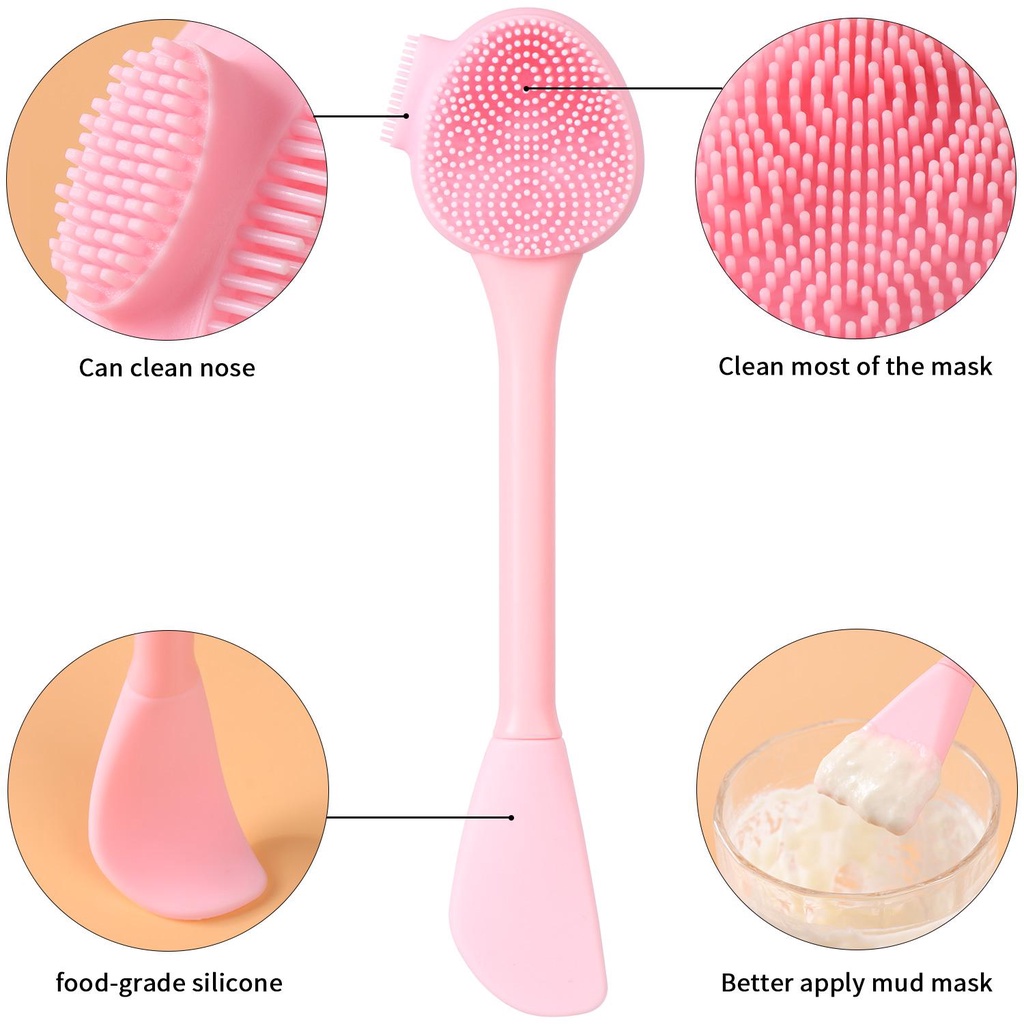 NIUYOU Dụng Cụ Silicone Rửa Mặt Chăm Sóc Da