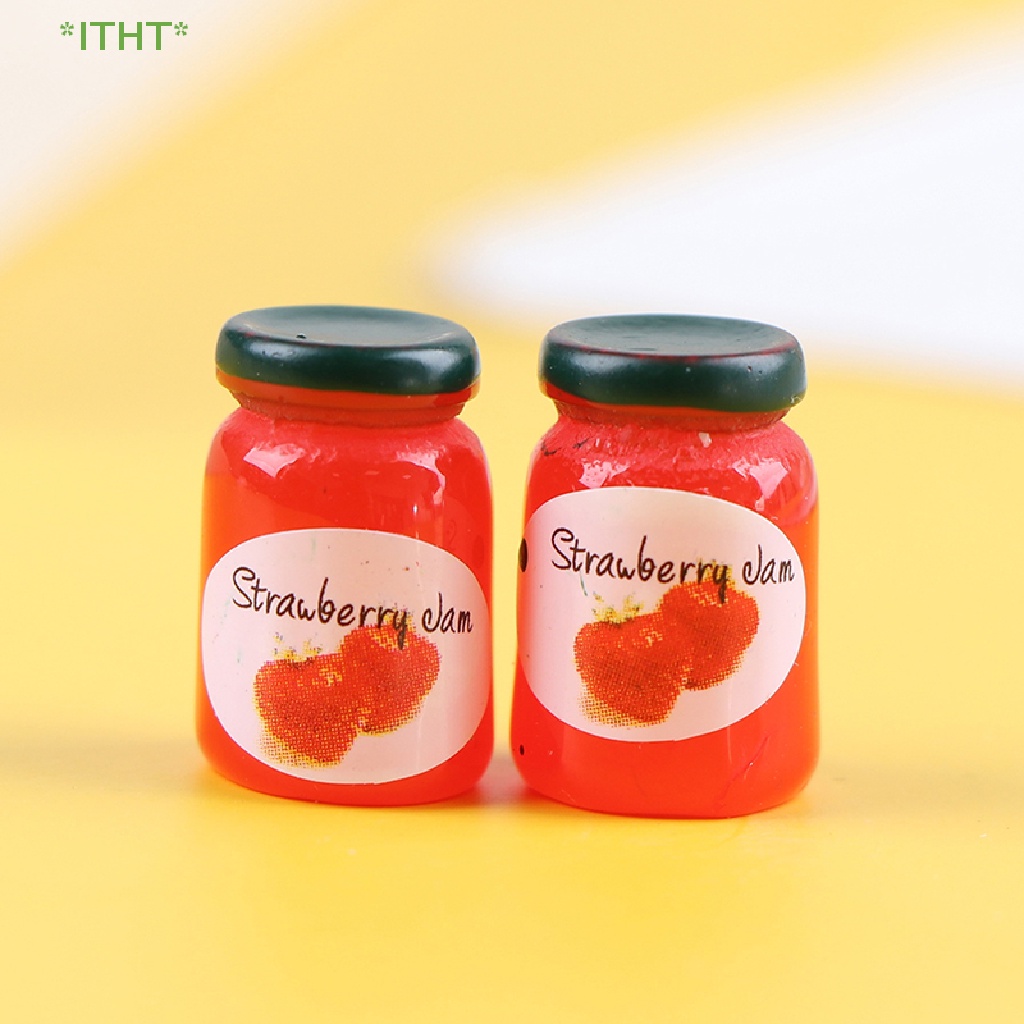 Bộ 2 Hũ Mứt Trái Cây Đồ Chơi Mini Cho Nhà Búp Bê Mới
