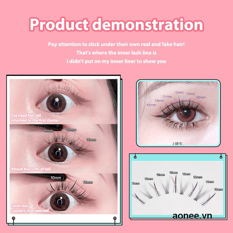 ✨✨Bộ Lông Mi Giả 3D Kiểu Đuôi Cá Tự Nhiên Dùng Trang Điểm Chuyên Nghiệp