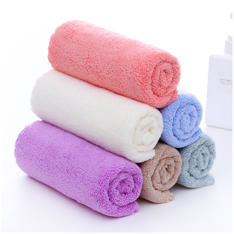 Khăn Lau Mặt Thấm Hút Tốt Chất Liệu Cotton Nguyên Chất 35x75cm