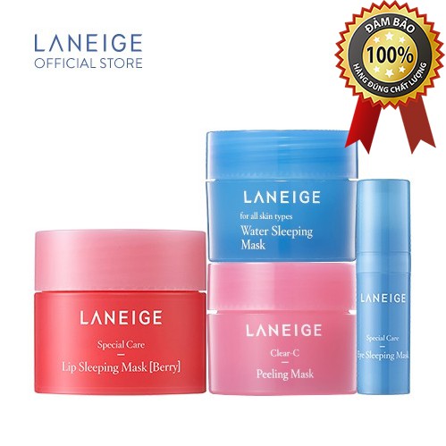 BỘ DƯỠNG DA MINI [LANEIGE] 4 MÓN TOP MẶT NẠ DƯỠNG ẨM TỐI ƯU