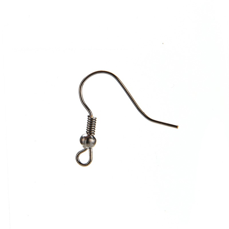 100 cái móc mạ bạc 4 màu làm hoa tai thời trang