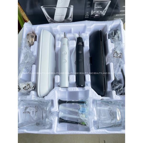 BỘ ĐÔI BÀN CHẢI ĐIỆN CAO CẤP PHILIPS SONICARE DIAMONDCLEAN SMART 9350