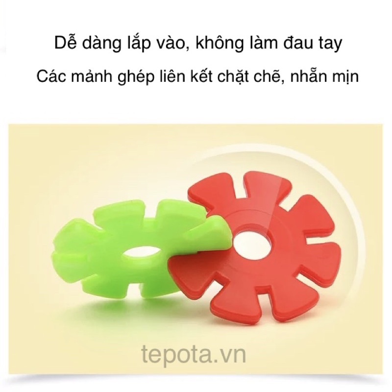 Hộp Đồ Chơi Lắp Ghép Hình Bông Hoa Tepota Nhiều Màu Cho Bé Sáng Tạo - Đồ Chơi Thông Minh BH01