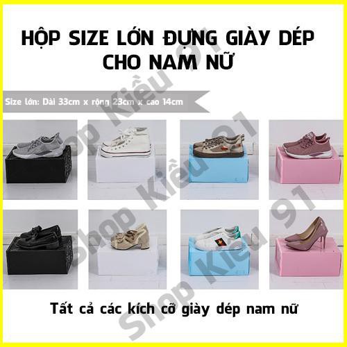 Hộp Đựng Giày, Box Để Giầy Dép Nam Nữ Bằng Nhựa Cứng Mica Trong Suốt Đồ Cao Cấp Giá Rẻ, Shop Kiều