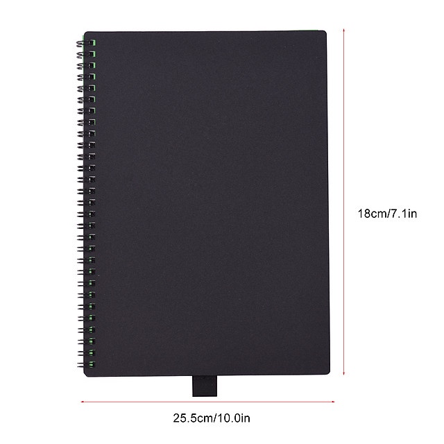 Aibecy Erasable Reusable Smart Notebook Hardcover Writing Note Book Journal Wet Hot Erase B5 Size 30 Sheet with Erasable