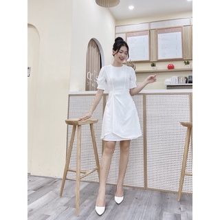 Váy thiết kế 2 lớp dúm eo ( giá sale)