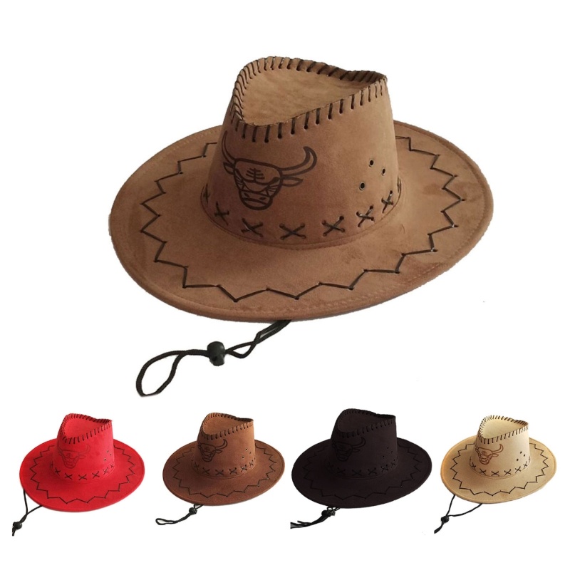 Mũ Fedora Vải Nỉ Vành Cong Rộng Họa Tiết Ox Thời Trang Phương Tây