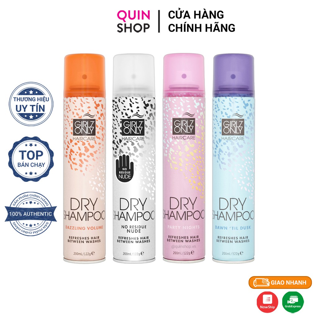 Dầu Gội Khô Girlz Only Dry Shampoo