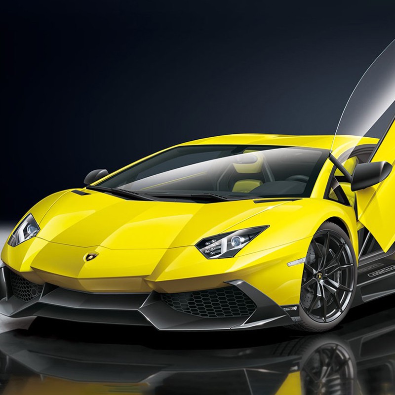 Mô hình lắp ráp ô tô Model Car Lamborghini Aventador 50° Anniversario 1/24 Aoshima