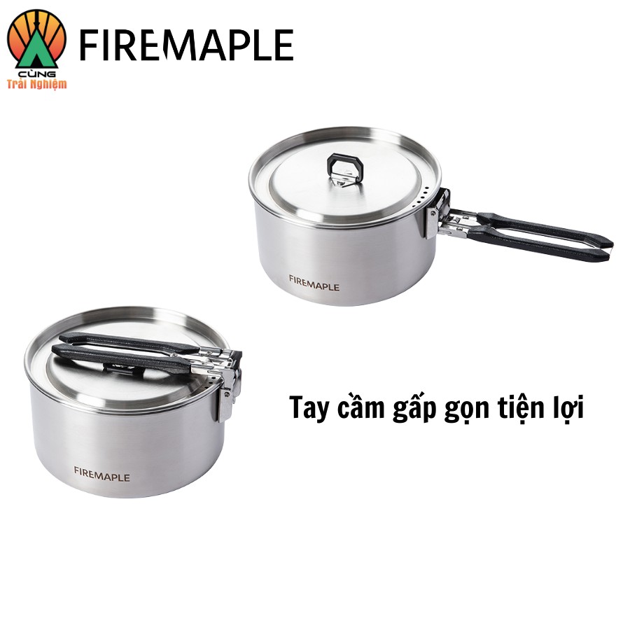 [CHÍNH HÃNG] Nồi Antarcti Pot Thép Không Gỉ Fire Maple Chuyên Dụng Dã Ngoại, Du Lịch, Nấu Ăn Ngoài Trời