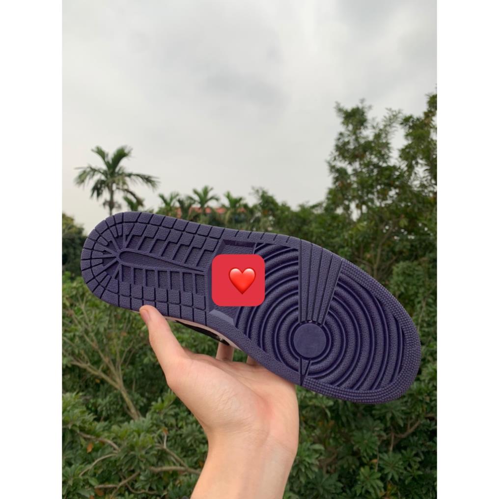 Giày JD low Đen Tím thấp