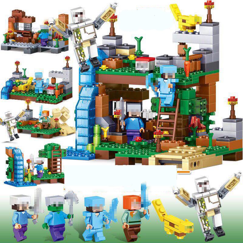 [XẢ KHO]Lego Minecraft Thác Nước Huyền Bí💖Lego Minecraft My World  thuộc chuỗi Lego Giá rẻ [QUÀ TẶNG SIÊU HOT]