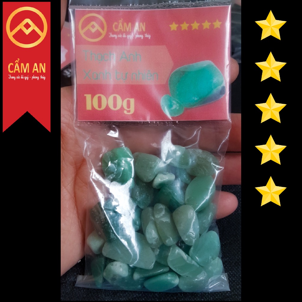 Túi đá màu mài bóng tự nhiên, trọng lượng 100g, chất lượng tốt dùng tha.nh tẩy, trang trí nhà cửa. thương hiệu Cẩm An.