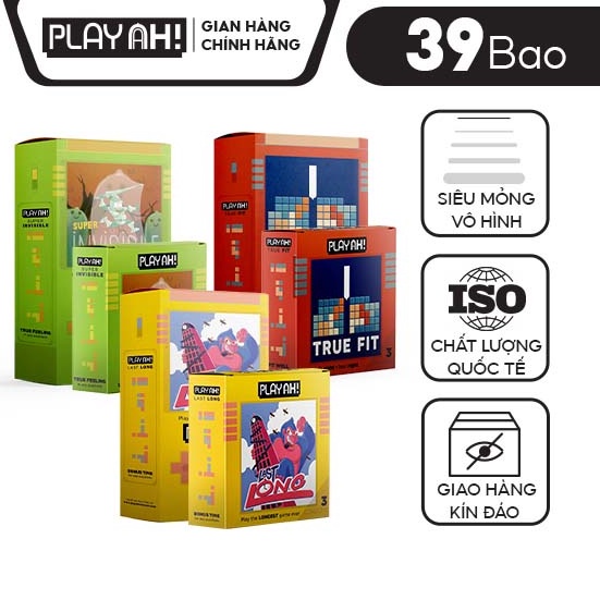 Combo Đặc Biệt 6 Bao Cao Su PLAYAH Special Collection 6 Hộp 39 Bao