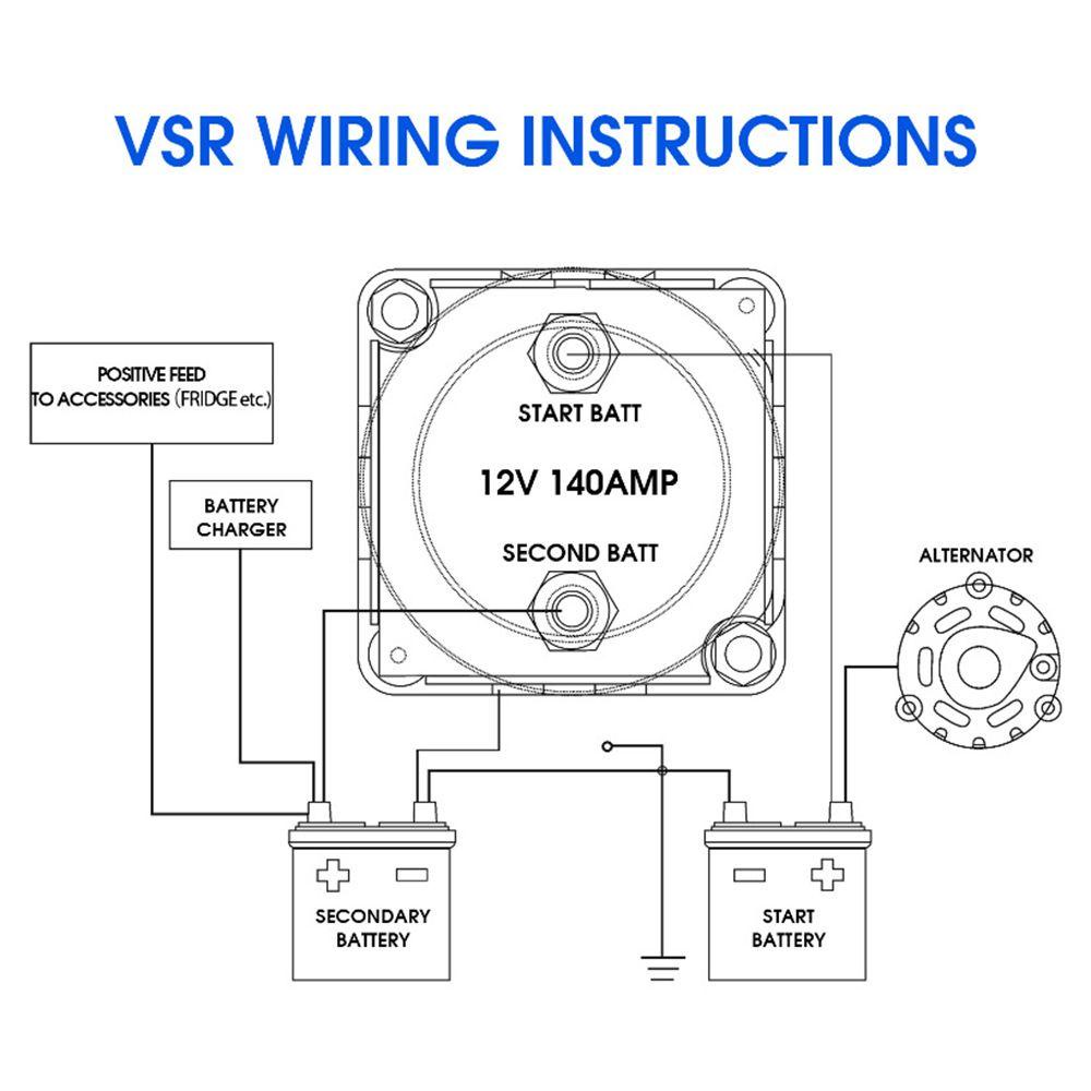 Rơ Le Nhạy Áp Thông Minh Cho Tàu Thuyền VSR 12V 140A