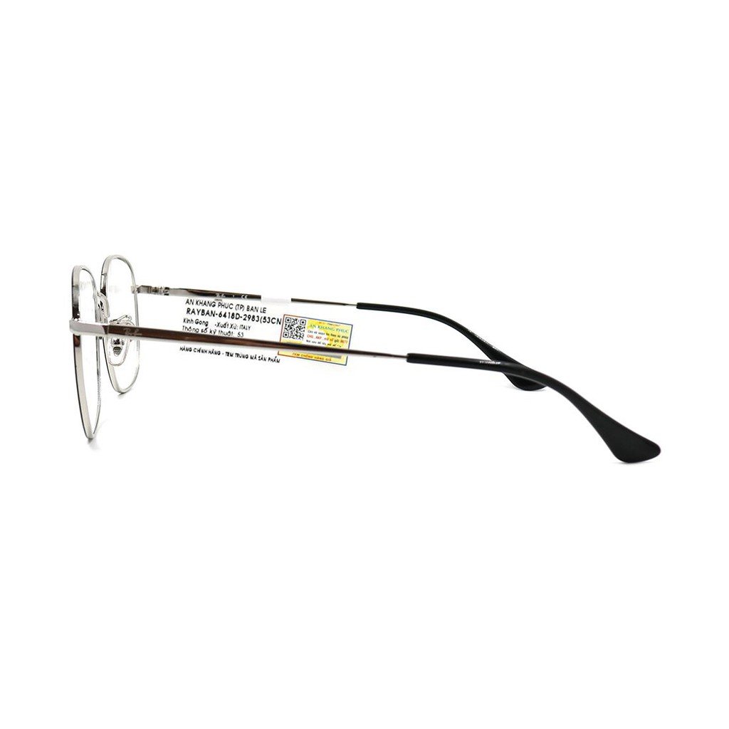 RB6418D 2983-Gọng kính nam nữ Rayban chính hãng , thiết kế dễ đeo bảo vệ mắt