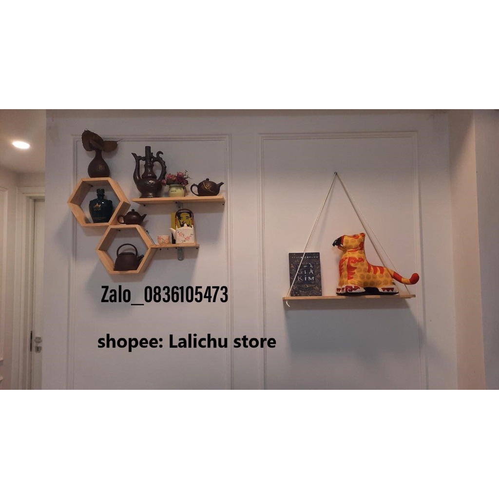 kệ tổ ong gỗ thông decor cỡ lớn