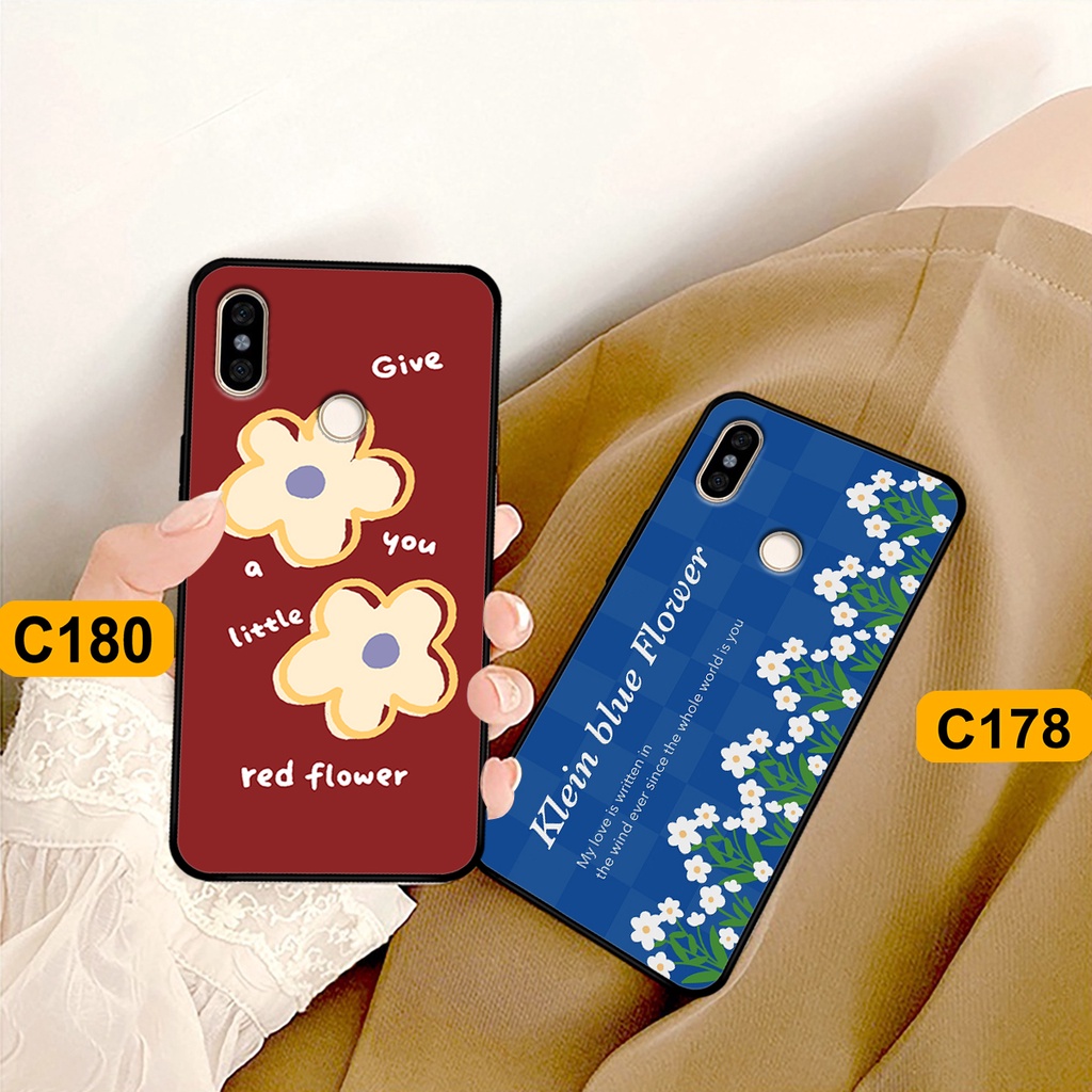 Ốp Xiaomi Redmi Note 5 / Note 6 in hình hoa cỏ nhẹ nhàng,họa tiết caro xinh xắn.ốp lưng chống sốc