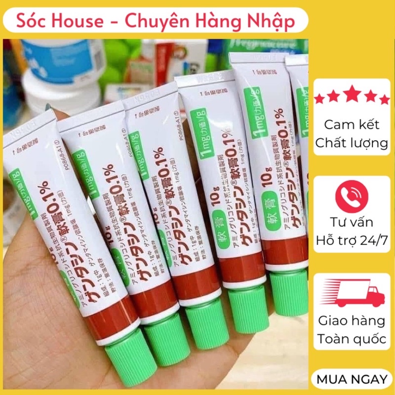 Kem sẹo Nhật Bản ⚡ CAO CẤP ⚡ Kem giảm mụn, giảm sẹo Gentacin tuýp 10g nội địa Nhật Bản lấy lại sự tự tin cho làn da