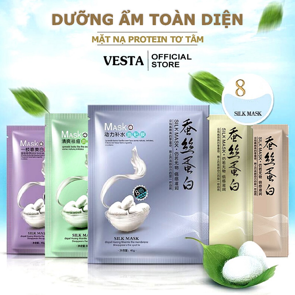 Mặt nạ giấy tơ tằm - silk mask dưỡng trắng và dưỡng ẩm da One Spring 30ml | BigBuy360 - bigbuy360.vn
