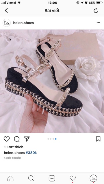 Sandal quai mảnh đế 5p