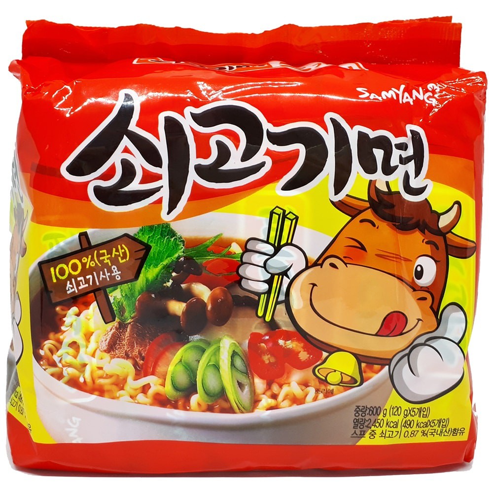 [LỐC 5  GÓI ] Mì Thịt Bò Samyang 120G - HÀN QUỐC - ĂN VẶT | BigBuy360 - bigbuy360.vn