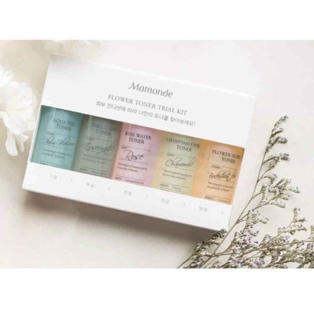 Set 5 toner MAMONDE FLOWER TONER TRIAL KIT DATE 26/5/21