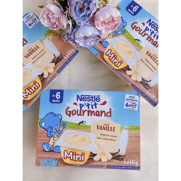 COMBO 8 lốc váng sữa Nestle date 2022 nội địa Pháp