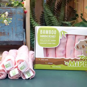 [MIPBI] SET 6 KHĂN SỮA SỢI TRE CAO CẤP 3 LỚP