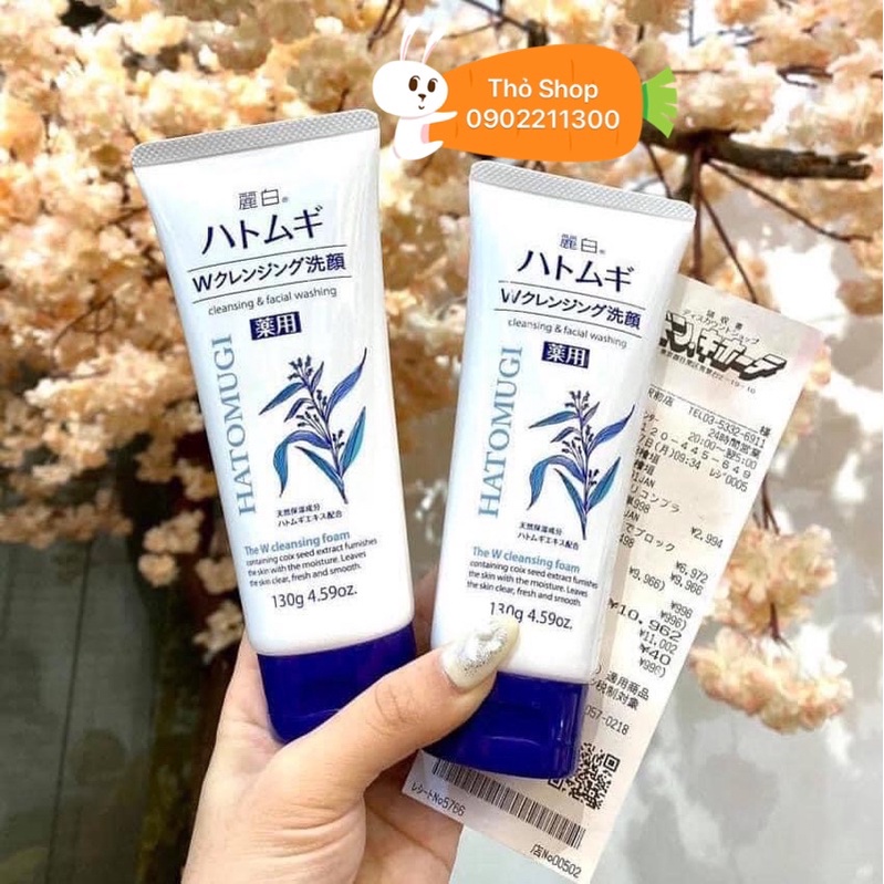 Sữa rửa mặt Ý Dĩ Hatomugi Naturie hàng nội địa Nhật bản