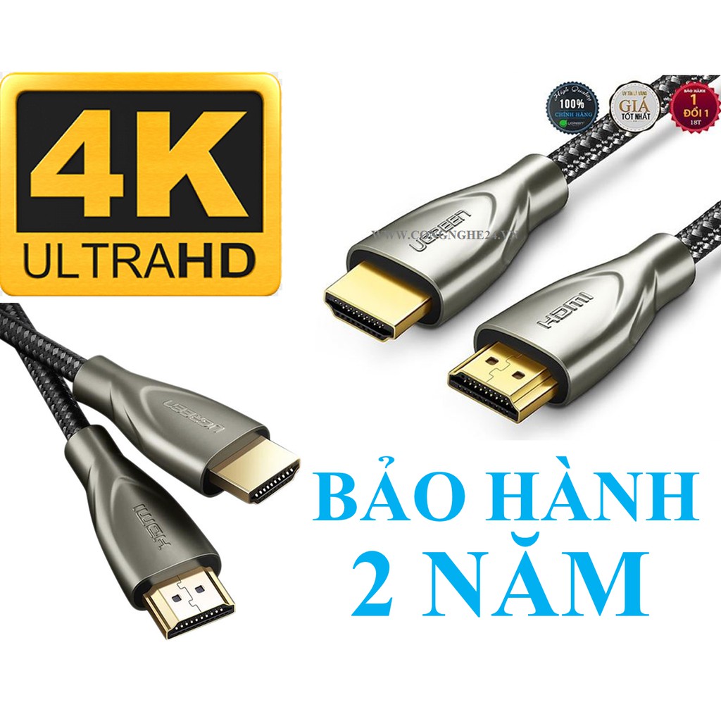 Cáp HDMI  4K 2.0 Ugreen 50107 Bảo Hành 2 Năm