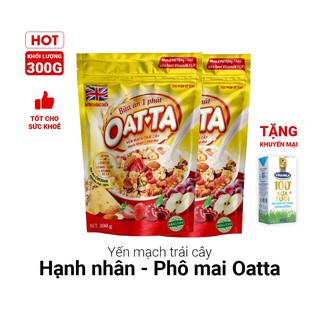 {Tặng kèm sữa tươi} Ngũ cốc OAT-TA yến mạch, trái cây, hạnh nhân, phomai