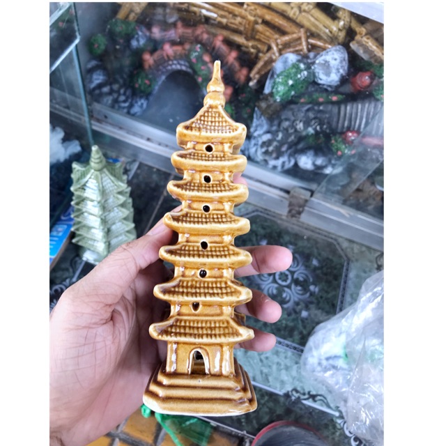 THÁP SIZE 20CM TRANG TRÍ HỒ CÁ NON BỘ