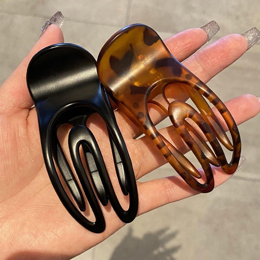 NICKOLAS Kẹp Tóc Mỏ Vịt Cỡ Lớn Màu Trơn Kiểu Vintage Dễ Thương Cho Nữ