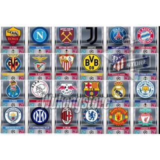 Lẻ thẻ in match attax clb Câu Lạc Bộ 2021/22: Chelsea Barca Real DORTMUND PSG Bayern LIVERPOOl United City size poca