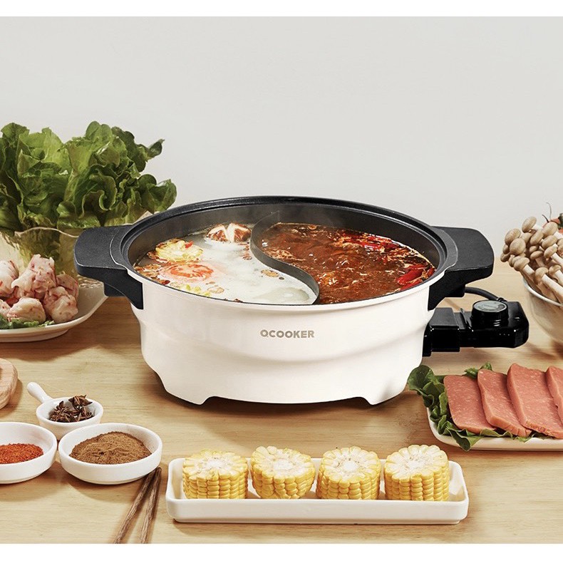 Nồi lẩu điện 2 ngăn OCOOKER CR-HG03 4L