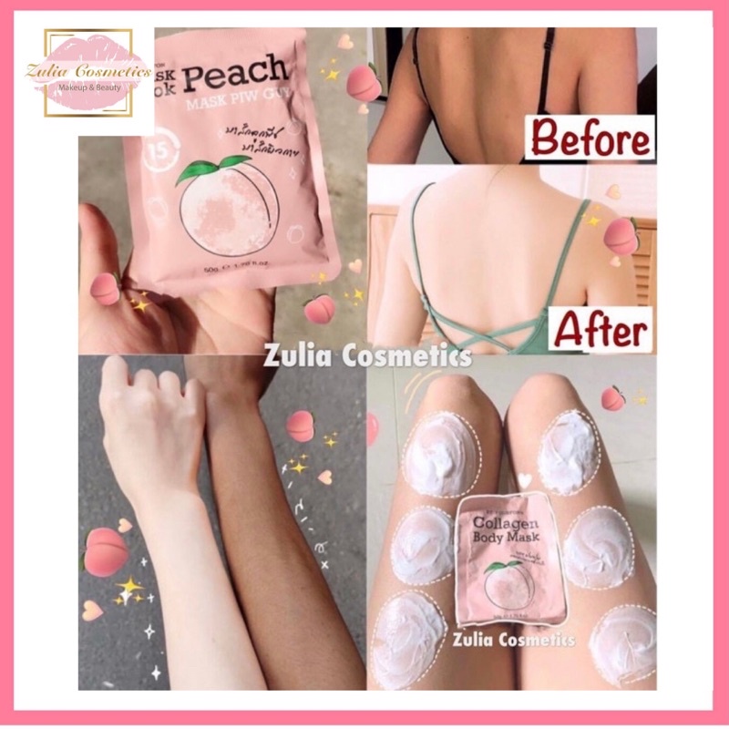 [ FREE SHIP ] Mask ủ trắng tinh chất trái đào và collagen