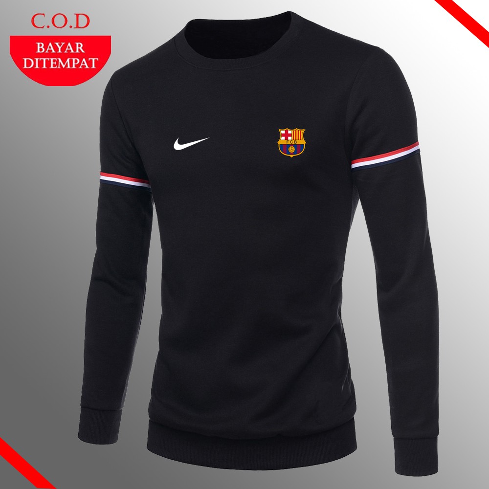 Mới Áo Sweater In Logo Barca 2 Màu 2021