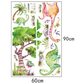Decal dán tường bức tranh khủng long cho bé