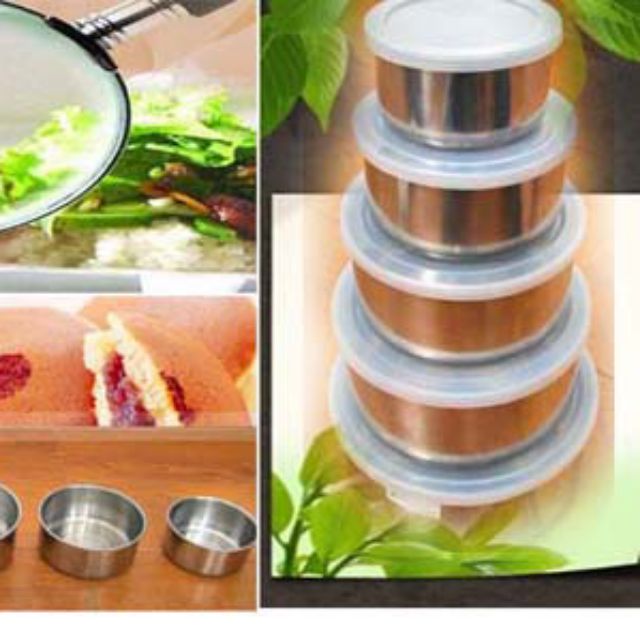 BỘ THỐ INOX 5 CÁI