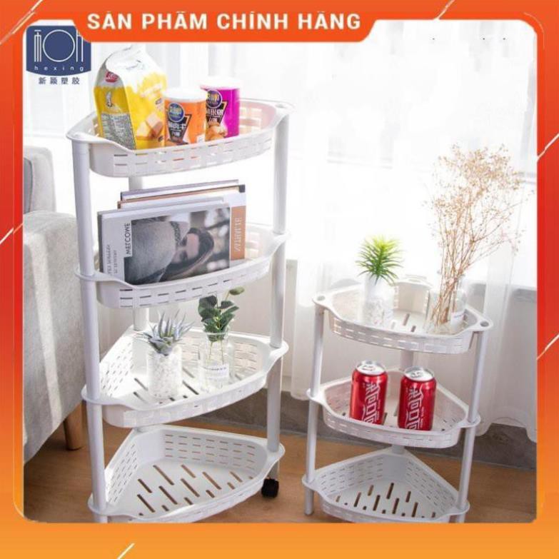 CHÍNH HÃNG -  Kệ góc nhựa 4 tầng đựng gia vị nhà bếp đa năng No 2398 ,kệ đựng gia vị trong tủ bếp,để đồ phòng tắm