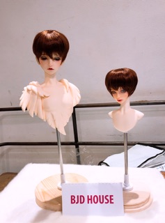 Tóc lụa nam ngắn các màu cho búp bê bjd 1/3, 1/4, 1/6
