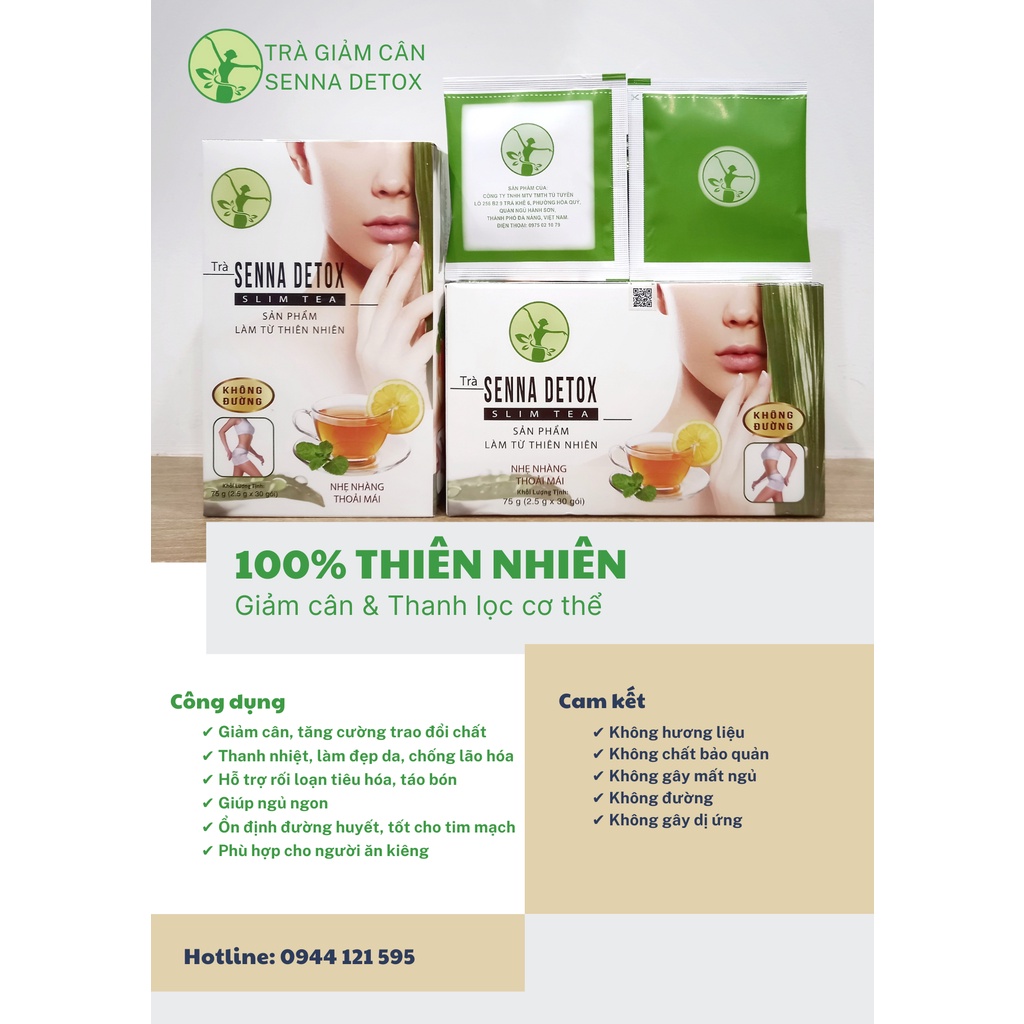 Trà Senna Detox Thải Độc Cơ Thể 100% Thiên Nhiên Hàng Công Ty