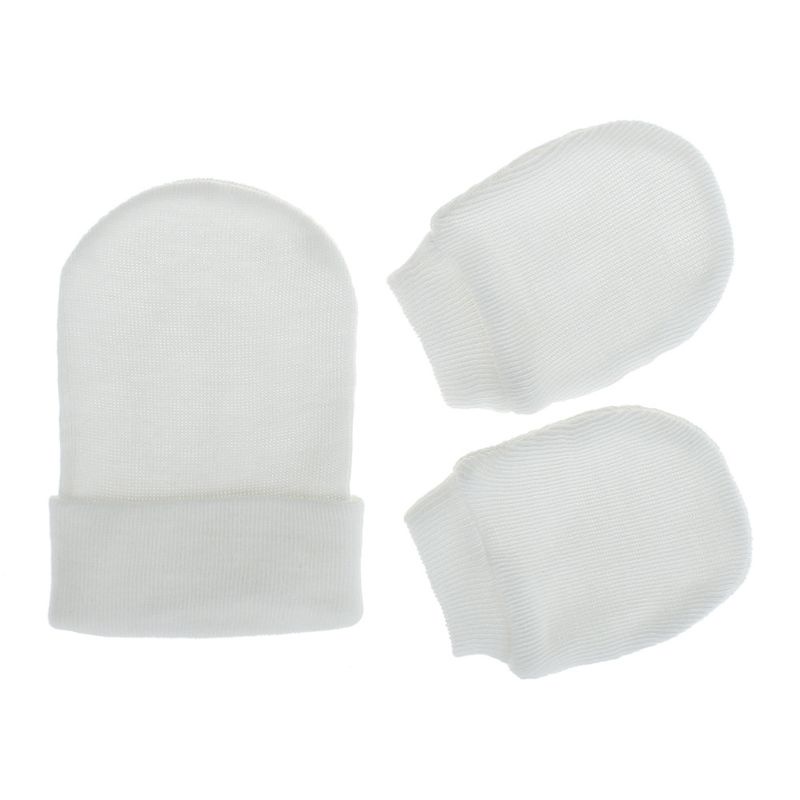 Set 2 Găng Tay Chống Cào Mặt Thân Thiện Với Làn Da Cho Bé