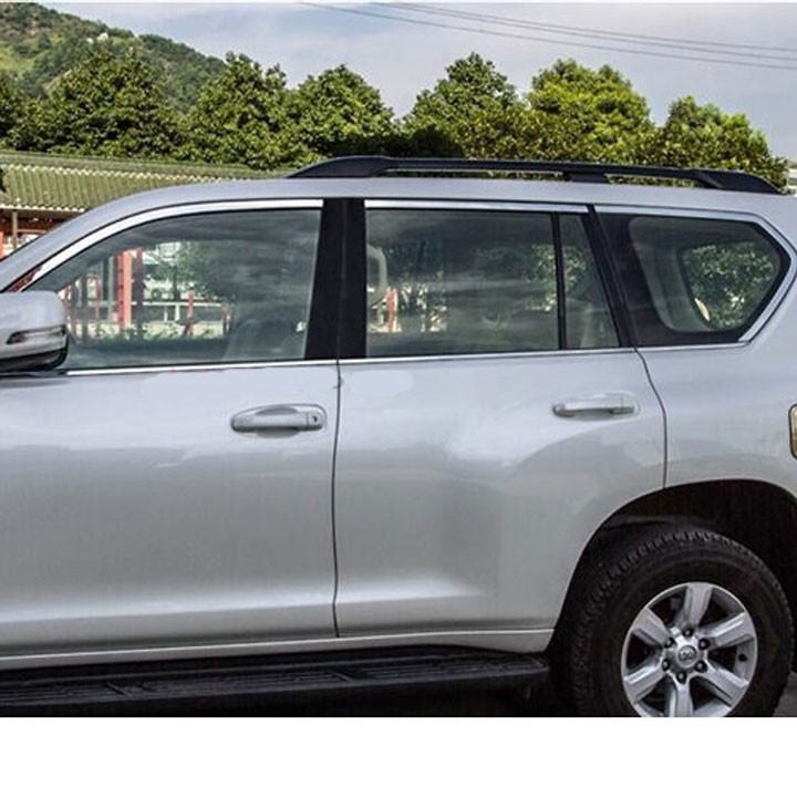 Bộ Nẹp Viền Cong Kính ,Chân Kính Inox Dành Cho Xe Ô Tô - Land Cruiser Prado