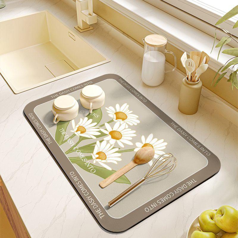 Thảm Lót Máy Pha Cà Phê Thấm Hút Tốt Nhanh Khô Chống Trượt Tiện Dụng